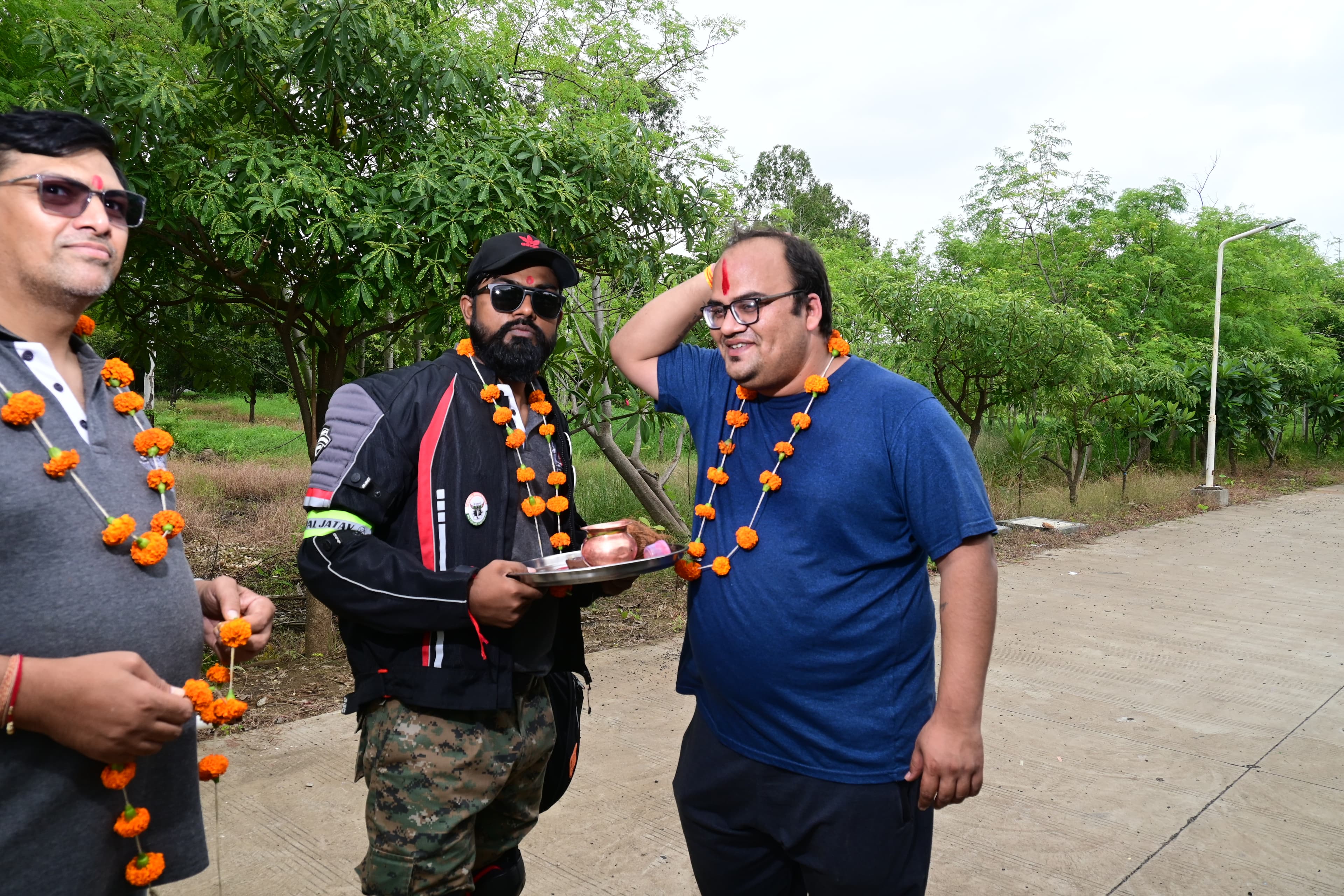 Motorcycle enthusiasts during a BBC community gathering